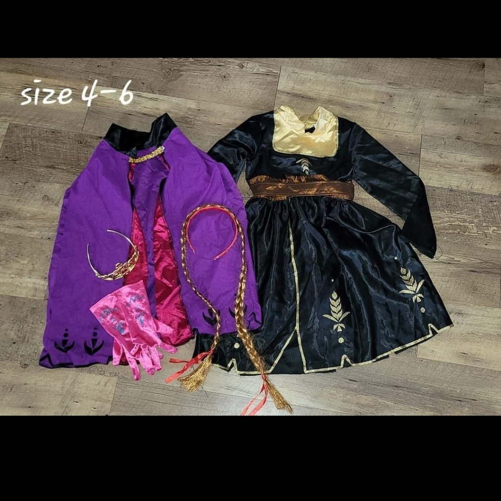 Frozen Anna Costume Size 4-6